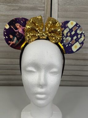 DISNEY Rapunzel Flynn Rider Lanterns Themed Minnie Ears/Headband-OS